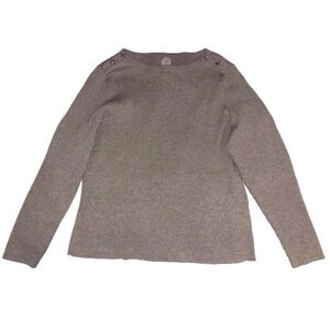 H&M Basic Women’s Round Neck Biege Pullover Knit Sweater Long Sleeve - Size XXL